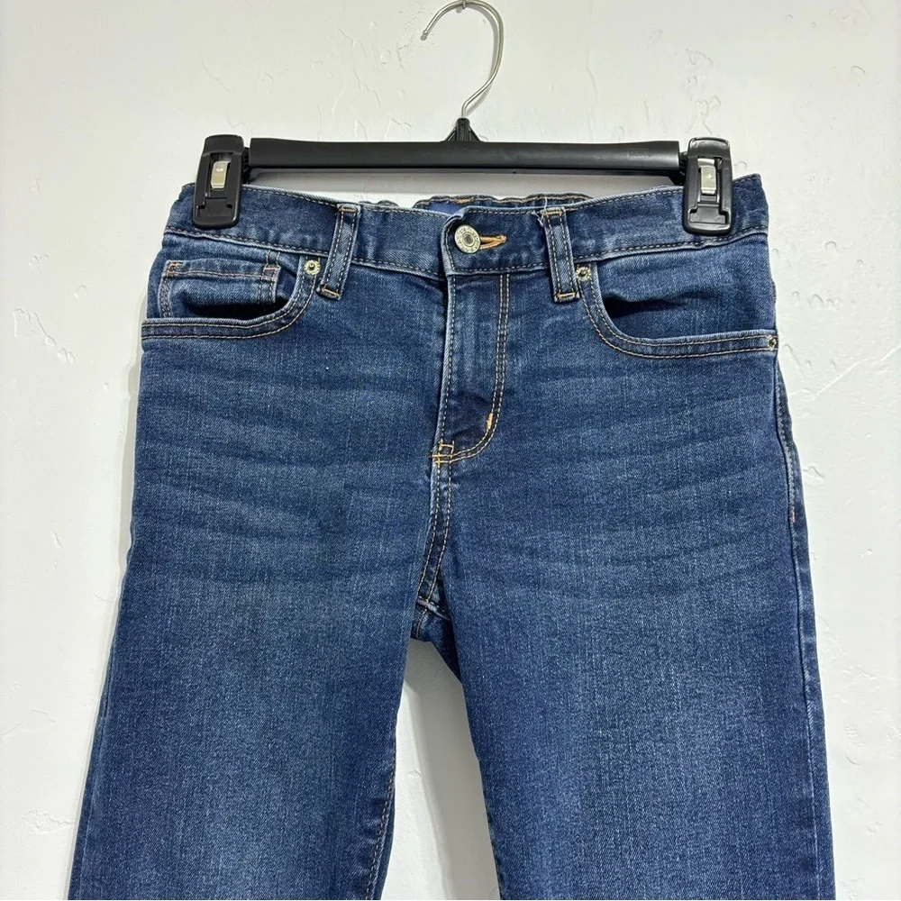 Old Navy Skinny Blue Denim Dark Wash Jeans Boys 12 Reg Adjustable Waist